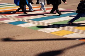 Wien Regenbogen-Zebrastreifen